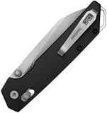 Kershaw Iridium Reverse Tanto DuraLock Knife Black Aluminum SKU 2038R/KS2038R