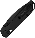 Kershaw Mini Iridium Dura Lock Knife Black Oxide D2 Tool Steel Blade/Black T6 Alum. Handle SKU KS2051BLK/2051BLK