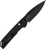 Kershaw Mini Iridium Dura Lock Knife Black Oxide D2 Tool Steel Blade/Black T6 Alum. Handle SKU KS2051BLK/2051BLK