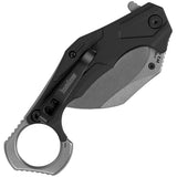 Kershaw Outlier Assist Open Karambit Knife 8Cr13MoV Stainless Blade/Black Handle SKU KS2064SW