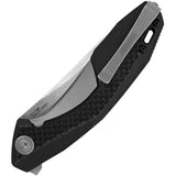 Kershaw Sinkevich Tumbler Sub-Frame Lock Knife Stonewash D2 Tool Steel Blade/Black G10 Handle with Carbon Fiber Inlay SKU 4038/KS4038