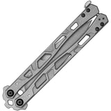 Kershaw Moonsault Balisong Butterfly Knife Sandvik 14C28N Stainless Steel Blade/Stainless-Steel Handle SKU 5050/KS5050