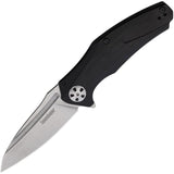 Kershaw Natrix Sub-Frame Lock Knife Stonewash 8Cr13MoV Stainless-Steel Blade/Black G10 Handle SKU KS7007BK/7007BK