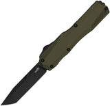 Kershaw Livewire MagnaCut Auto. OTF Knife Tanto CPM-MagnaCut SS Blade/OD Green Alum. Handle SKU KS9000TOLBLK