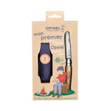 My First Opinel No.7 Knife with Sheath Rounded Tip SS Blade/Beechwood Handle SKU 002400