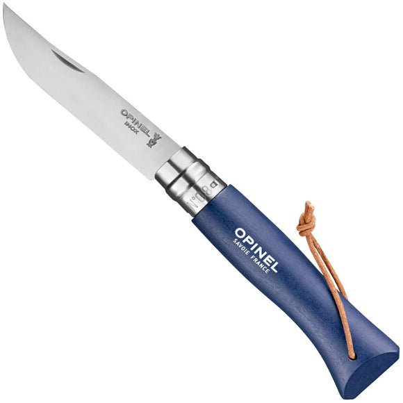 Opinel No. 8 Colorama Folding Knife Blue SKU 002212
