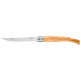 Opinel No.12 Effile Stainless Steel Folding Knife Olivewood Handle SKU 002564