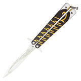 Sting Butterfly Trainer Knife Stainless-Steel Blade/Black & Gold Handle SKU PBF33