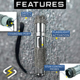 Jolt RhineStun Rechargeable Stun Flashlight w/Holster 75,000,000* SKU JRS75S