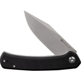 SENCUT Snap Linerlock Knife Stonewash 9Cr18MoV Stainless Steel Blade/Black G10 Handle SKU SA05BV1