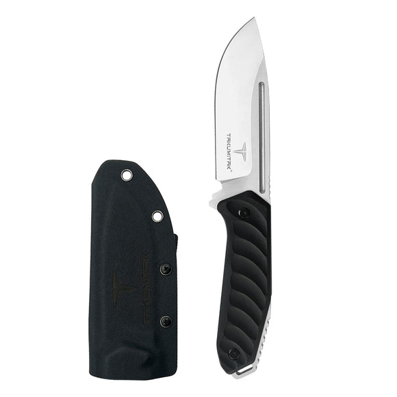 Takumitak Takumi Fixed Blade Knife w/Sheath D2 Polished SS Blade/Black G10 Handle SKU TKF208SL