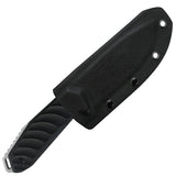 Takumitak Takumi Fixed Blade Knife w/Sheath D2 Polished SS Blade/Black G10 Handle SKU TKF208SL