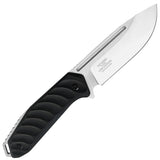 Takumitak Takumi Fixed Blade Knife w/Sheath D2 Polished SS Blade/Black G10 Handle SKU TKF208SL