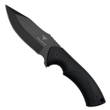 Takumitak Fit Fixed Blade Knife Black 3Cr13 SS Blade/Black & Green Nylon Handles SKU TKF306