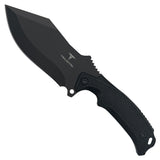 Takumitak Neuter Fixed Blade Knife w/Sheath & 2 Handles Black 3Cr13 SS Blade/Black & Green Nylon Handles SKU TKF319