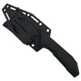 Takumitak Terminal Fixed Blade Knife w/Sheath & 2 Handles Black 3Cr13 SS Blade/Black & Green Nylon Handles SKU TKF320