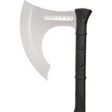 United Cutlery Honshu Karito Battle Axe W/Leather Sheath 27" Overall 7Cr13 Stainless Axe Head/Black Textured Nylon Handle SKU UC3401