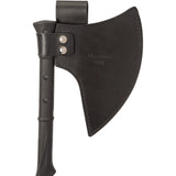 United Cutlery Honshu Karito Battle Axe W/Leather Sheath 27" Overall 7Cr13 Stainless Axe Head/Black Textured Nylon Handle SKU UC3401