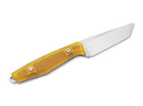 Boker Daily Knives AK1 American Fixed Blade Knife w/Sheath Reverse Tanto CPM MagnaCut SS Blade/Yellow Ultem Handle SKU 124500