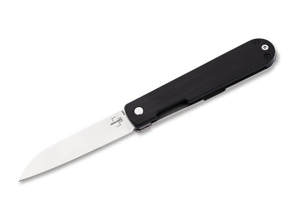 Boker Plus Friday Frame Lock Knife Wharncliffe Nitro-V SS Blade/Black G10 Handle SKU 01BO898