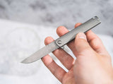 Boker Plus Gemma Damascus Frame Lock Knife Drop Point Damascus Steel Blade/Damascus Steel Handle SKU 01BO358DAM