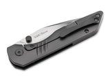 Boker Plus Max Frame Lock Knife Clip Pt. S35VN SS Blade/Gray Titanium Handle SKU 01BO974