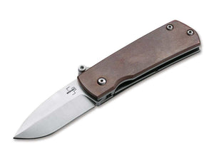 Boker Plus Shamsher Automatic Knife D2 SS Blade/Copper Handle SKU 01BO362