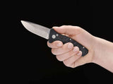 Boker Plus Strike Button Lock Knife Stonewash D2 SS Blade/Black Alum. Handle SKU 01BO457N