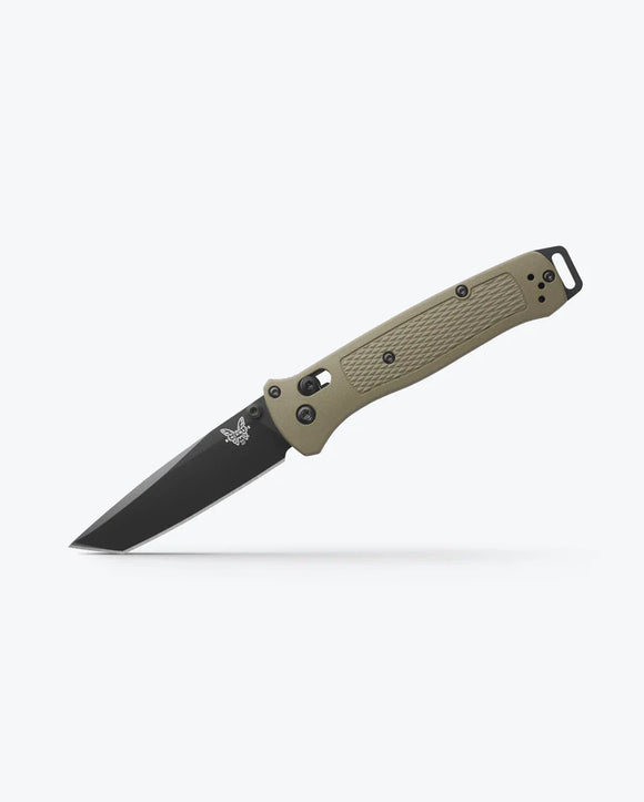 Benchmade Bailout AXIS Lock Knife Black Cerakote CPM-S30V Stainless-Steel Blade/Ranger Green Grivory Handle SKU 537BK-06