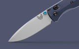 Benchmade Bugout AXIS Lock Knife Silver Cherakote CPM S90V Steel Blade/Blue 6061-T6 Aluminum Handle SKU 535SL-13