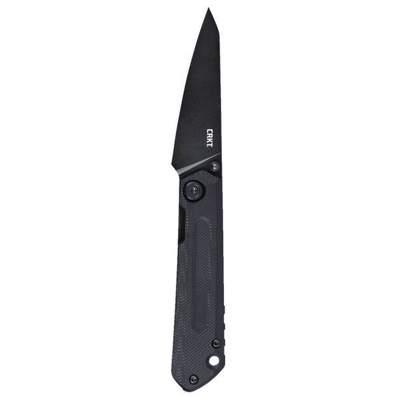 Columbia River Straight Frame Lock Knife Black Oxide Reverse Tanto D2 Tool Steel Blade/Black G10 & Stainless-Steel Handle SKU CRKT 2670