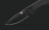 Benchmade Mini Narrows Axis Lock Knife Black CPM 20CV Blade/Black 6Al-4V Titanium Handle SKU 743BK-01