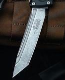 Microtech Combat Troodon T/E Gen III OTF Knife Bohler M390MK Stonewash SS Blade/Black Alum. Handle SKU 1144-10