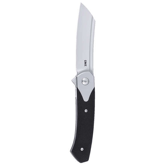 Columbia River Viento Liner Lock Knife Bead Blast D2 Tool Steel Blade/Black G10 with Stainless Steel Handle SKU CRKT 7135