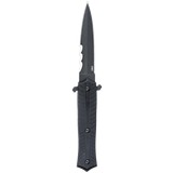 Columbia River Xolotl Fixed Blade Knife w/Sheath Black D/E Combo Spear Point SK-5 Carbon Steel Blade/Black G10 Handle SKU CRKT 2263