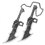 God of War Replica Kratos Double Sword w/Wall Plaque 21.25" SKU FS255