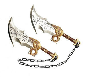 God of War Dual Chained Kratos Blades of Chaos Foam Replica Swords SKU G-FSB103