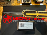 Microtech Scarab II Gen III OTF Knife Stonewash M390MK SS Blade/Sand Alum. Handle SKU 1180-1SN