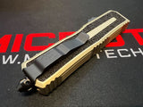 Microtech Scarab II Gen III OTF Knife Stonewash M390MK SS Blade/Sand Alum. Handle SKU 1180-1SN