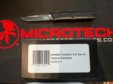 Microtech Combat Troodon Gen III OTF Knife Black Bohler M390MK SS Blade/Black Alum. Handle SKU 1143-1T