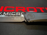 Microtech Combat Troodon Gen III OTF Knife Black Bohler M390MK SS Blade/Black Alum. Handle SKU 1143-1T