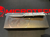 Microtech Hera II Mini Signature Series OTF Knife Black D/E Dagger M390MK SS Blade/Alum. Bat Theme Handle SKU 1702M-1BMHWBAS