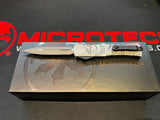 Microtech Hera II Mini Signature Series OTF Knife Black D/E Dagger M390MK SS Blade/Alum. Bat Theme Handle SKU 1702M-1BMHWBAS