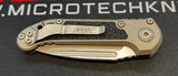 Microtech L.U.D.T. Gen III Auto. Knife S/E Apocalyptic M390MK Steel Blade/Natural Clear Alum. Handle SKU 1135-10APNC