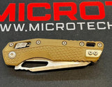 Microtech MSI Ram-Lock Manual Knife Apocalyptic Half Serr. M390MK Stainless Steel Blade/Dark Earth Polymer Handle SKU 210T-11APPMDE