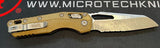 Microtech MSI Ram-Lock Manual Knife Apocalyptic Half Serr. M390MK Stainless Steel Blade/Dark Earth Polymer Handle SKU 210T-11APPMDE