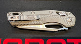 Microtech MSI RAM-LOK Knife Bull Shark Gray Cerakote M390MK Stainless Blade/Gray Tri-Grip Polymer Handle SKU 210T-1PMCBG