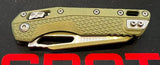 Microtech MSI RAM-LOK Knife Vintage Green Cerakote M390MK Stainless Blade/Flate Dark Earth Tri-Grip Polymer Handle SKU 210T-1PMCVG