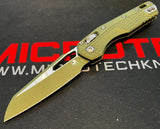 Microtech MSI RAM-LOK Knife Vintage Green Cerakote M390MK Stainless Blade/Flate Dark Earth Tri-Grip Polymer Handle SKU 210T-1PMCVG