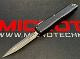 Microtech Ultratech ZBT Gen III OTF Auto D/E Apocalyptic M390MK Steel Blade/Black Alum. Handle SKU 1122-10AP